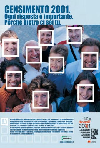 Locandina censimento 2001